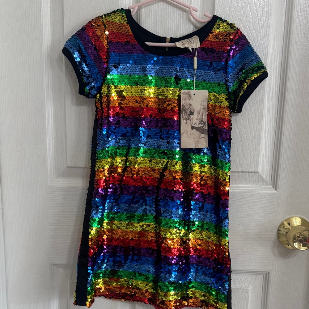 Hannah Banana Multicolor Sequin Dress